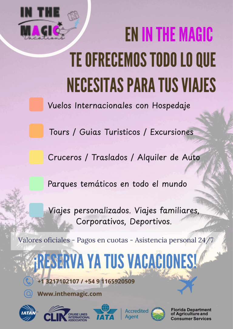 in the magic - agencia de turismo - viajes - vacaciones